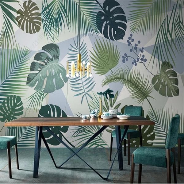 modern nordic mural wallpapers for living room tropical plant leaves minimalist tv background wall paper home decor
modern nordic mural wallpapers for living room tropical plant leaves minimalist tv background wall paper home decor
