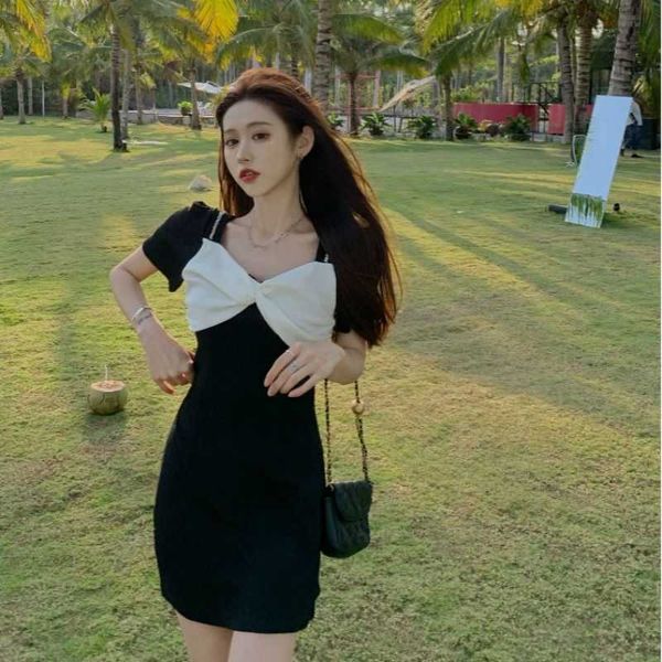 women drs french small black skirt bow waist celebrity temperament short 2021 summer sleeve
women drs french small black skirt bow waist celebrity temperament short 2021 summer sleeve