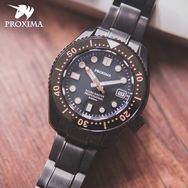 proxima 2021 men's fashion mechanical watch automatic 300m diving super bright c3 sapphire reloj hombre px1680 wristwatches, Slivery;brown
proxima 2021 men's fashion mechanical watch automatic 300m diving super bright c3 sapphire reloj hombre px1680 wristwatches, Slivery;brown