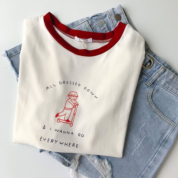 women's t-shirt fashion short sleeve t-shirt wear o-neck casual pullovers summer 2021 korean loose trend j2t4, White
women's t-shirt fashion short sleeve t-shirt wear o-neck casual pullovers summer 2021 korean loose trend j2t4, White
