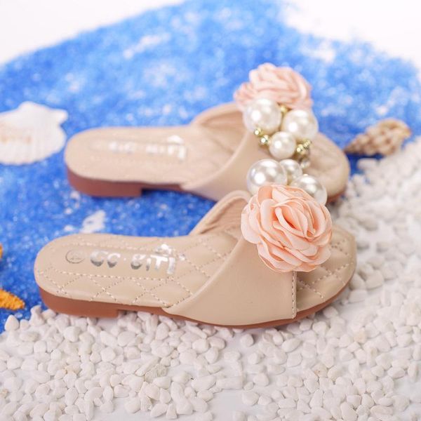 slipper girls shoes princess summer slippers girl sweet slides pink with big pearls flowers kids flats rubber sole size 24-37#, Black;grey
slipper girls shoes princess summer slippers girl sweet slides pink with big pearls flowers kids flats rubber sole size 24-37#, Black;grey