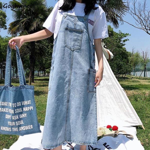 women long sleeveless denim dress korean style button pockets spring summer outwear loose simple all-match streetwear chic retro casual dres, Black;gray
women long sleeveless denim dress korean style button pockets spring summer outwear loose simple all-match streetwear chic retro casual dres, Black;gray