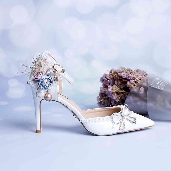slippers mori series pearl flower simple female sandals one word buckle wristband hollow pointed bridal shoes banquet dress high h, Black
slippers mori series pearl flower simple female sandals one word buckle wristband hollow pointed bridal shoes banquet dress high h, Black