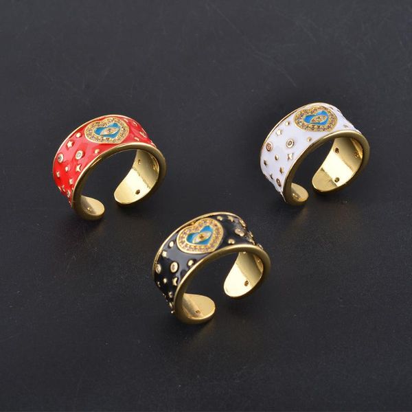 wedding rings kkbead turkish evil eye anillos for women enamel hight quality gold plate ring micro pave cubic zirconia jewel, Slivery;golden
wedding rings kkbead turkish evil eye anillos for women enamel hight quality gold plate ring micro pave cubic zirconia jewel, Slivery;golden