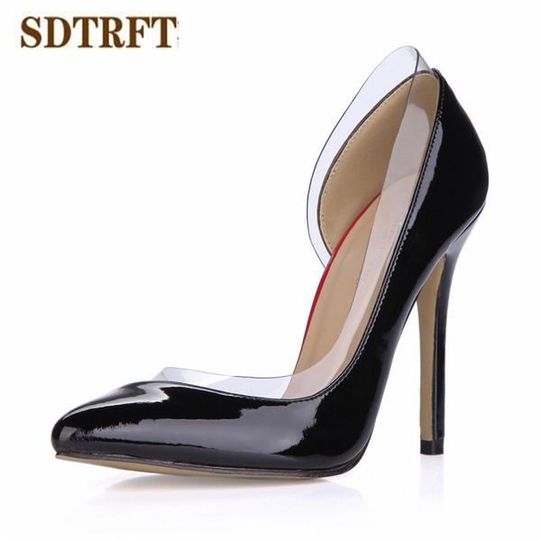 dress shoes sdtrft plus:35-42 43 summer d'orsay sandals zapatos mujer 12cm thin high heels sm pointed toe woman crossdresser pumps, Black
dress shoes sdtrft plus:35-42 43 summer d'orsay sandals zapatos mujer 12cm thin high heels sm pointed toe woman crossdresser pumps, Black