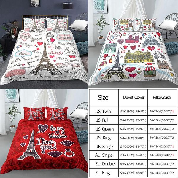 bedding sets eiffel tower set romantic love duvet cover bed linen bedclothes twin//king size room home textile
bedding sets eiffel tower set romantic love duvet cover bed linen bedclothes twin//king size room home textile