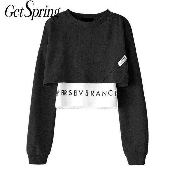 getspring women hoodies patchwork irregular letter sweatshirt color matching plus size short 210601, Black
getspring women hoodies patchwork irregular letter sweatshirt color matching plus size short 210601, Black