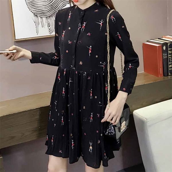 spring fashion woman long sleeve print chiffon dress women plus size es empire button pleated 2186 50 210518, Black;gray
spring fashion woman long sleeve print chiffon dress women plus size es empire button pleated 2186 50 210518, Black;gray