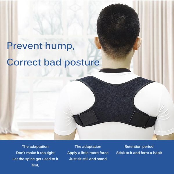 posture corrector adjustable durable man woman back shoulder lumbar brace support yoga fitness belt prevents slouching, Black;blue
posture corrector adjustable durable man woman back shoulder lumbar brace support yoga fitness belt prevents slouching, Black;blue
