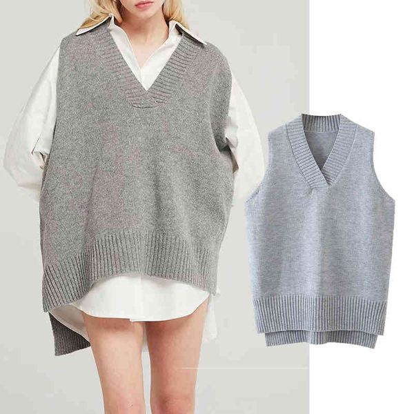 women's sweaters autumn and winter loose women solid color knitting vest sweater v neck knitted pullover casual 3bn1, White;black
women's sweaters autumn and winter loose women solid color knitting vest sweater v neck knitted pullover casual 3bn1, White;black
