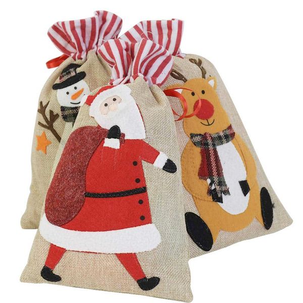 1pc christmas vintage natural cloth bag santa claus snowman candy cookie gift wrapping bags party decoration wrap
1pc christmas vintage natural cloth bag santa claus snowman candy cookie gift wrapping bags party decoration wrap