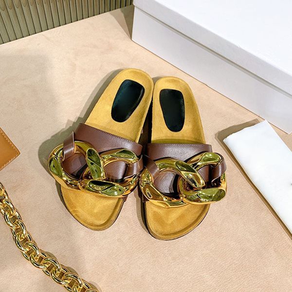 2021 baotou slippers leather metal chain wear-resistant flat sandals women casual size 35-41woman sandal jelly lady shoe, Black
2021 baotou slippers leather metal chain wear-resistant flat sandals women casual size 35-41woman sandal jelly lady shoe, Black