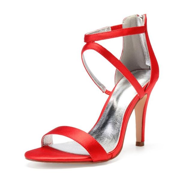 concise design narrow band lady satin evening dress sandals crossed strap zipper back high heels party prom cocktail summer shoe, Black
concise design narrow band lady satin evening dress sandals crossed strap zipper back high heels party prom cocktail summer shoe, Black