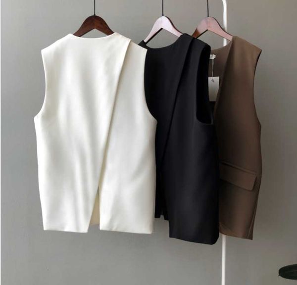 women's vests 2021 vest women fashion business office workwear ladies formal casual wear loose style brown black white female coat
women's vests 2021 vest women fashion business office workwear ladies formal casual wear loose style brown black white female coat