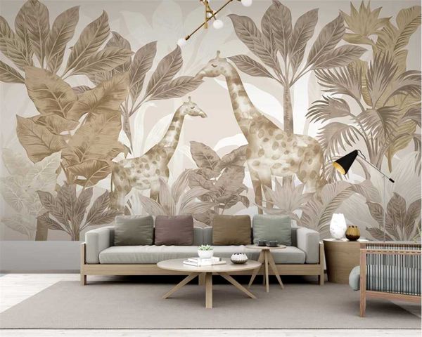 wallpapers xuesu custom 3d/8d wallpaper mural hand-painted light luxury nordic tropical plants giraffe forest animal background wall painti
wallpapers xuesu custom 3d/8d wallpaper mural hand-painted light luxury nordic tropical plants giraffe forest animal background wall painti