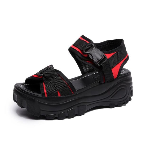 open-toed women sport sandals wedge hollow out outdoor cool platform shoes beach summer 2021, Black
open-toed women sport sandals wedge hollow out outdoor cool platform shoes beach summer 2021, Black