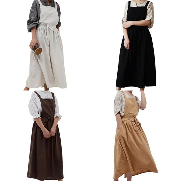 japanese style cotton linen aprons solid color bandage kitchen cooking baking wrap florist dress 
japanese style cotton linen aprons solid color bandage kitchen cooking baking wrap florist dress