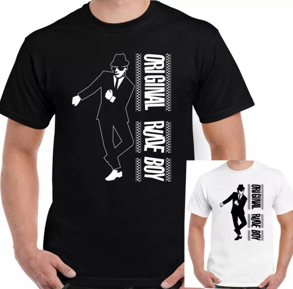 rude boy t-shirt 2 tone mens the specials original two tone 2tone records unisex, White;black
rude boy t-shirt 2 tone mens the specials original two tone 2tone records unisex, White;black