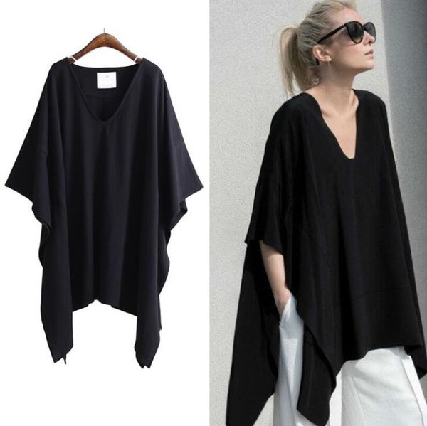 women's t-shirt casual basic women summer tee black v-neck shirt floral bat sleeves coak plus size xl~5xl, White
women's t-shirt casual basic women summer tee black v-neck shirt floral bat sleeves coak plus size xl~5xl, White
