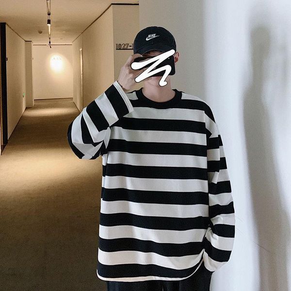men's hoodies & sweatshirts long sleeve contrast striped sweater streetwear sweatshirt men clothing couples the listing fashion trend s, Black
men's hoodies & sweatshirts long sleeve contrast striped sweater streetwear sweatshirt men clothing couples the listing fashion trend s, Black