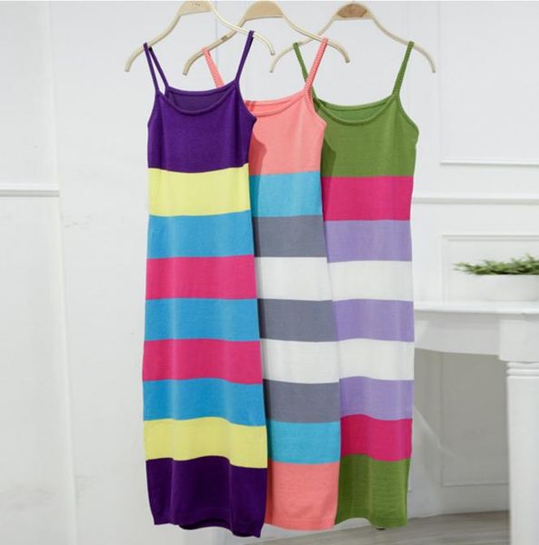 casual dresses amolapha women summer big striped dress knitted shoulder straps mid-calf sundress for elegant woman, Black;gray
casual dresses amolapha women summer big striped dress knitted shoulder straps mid-calf sundress for elegant woman, Black;gray