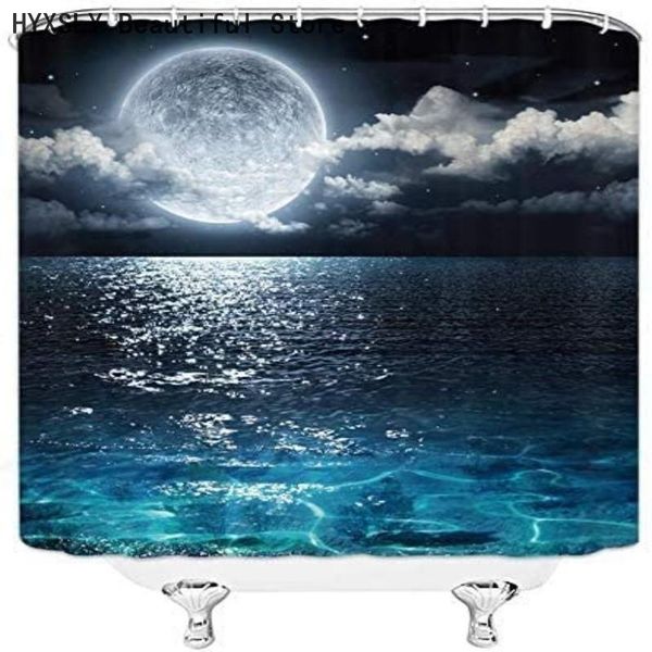 shower curtains moon night scenery printed curtain waterproof polyester fabric bathroom decoration with 12pcs hooks hanging screen cover 
shower curtains moon night scenery printed curtain waterproof polyester fabric bathroom decoration with 12pcs hooks hanging screen cover