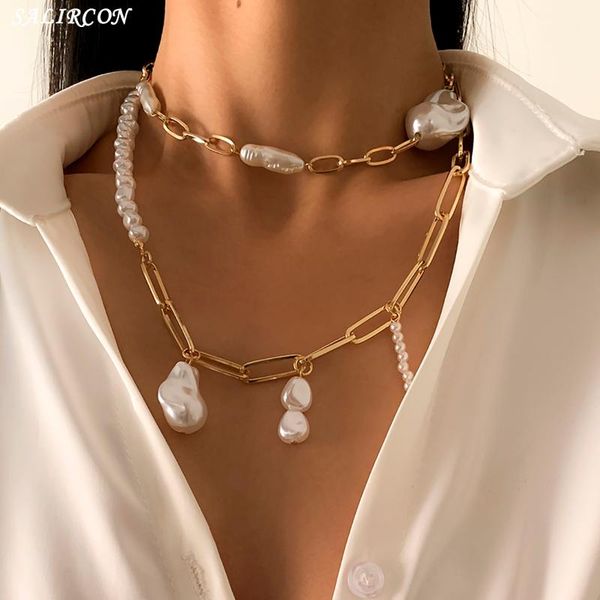 pendant necklaces kpop baroque pearl beaded necklace for women gothic lock chains choker vintage fashion jewelry gift 2021 trend, Silver
pendant necklaces kpop baroque pearl beaded necklace for women gothic lock chains choker vintage fashion jewelry gift 2021 trend, Silver