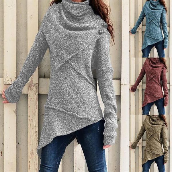 slim fit for female womens sweater vintage women autumn winter turtleneck knitted irregular hem jumpers clothings, White;black
slim fit for female womens sweater vintage women autumn winter turtleneck knitted irregular hem jumpers clothings, White;black