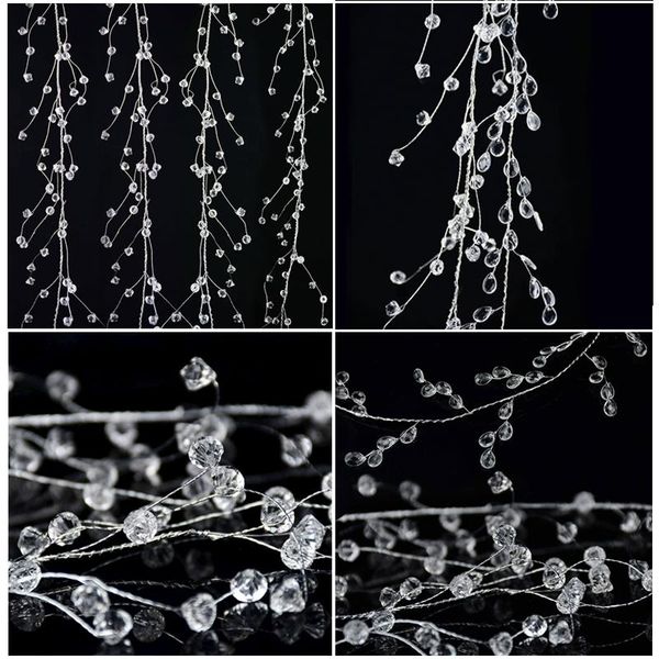 100/120/150cm acrylic crystal bead curtain clear water drop diamond shape branch string garland for wedding party decor supplies decoration
100/120/150cm acrylic crystal bead curtain clear water drop diamond shape branch string garland for wedding party decor supplies decoration