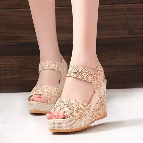 women sandals 2021 fashion femme platform casual wedges high heel shoes ladies summer, Black
women sandals 2021 fashion femme platform casual wedges high heel shoes ladies summer, Black