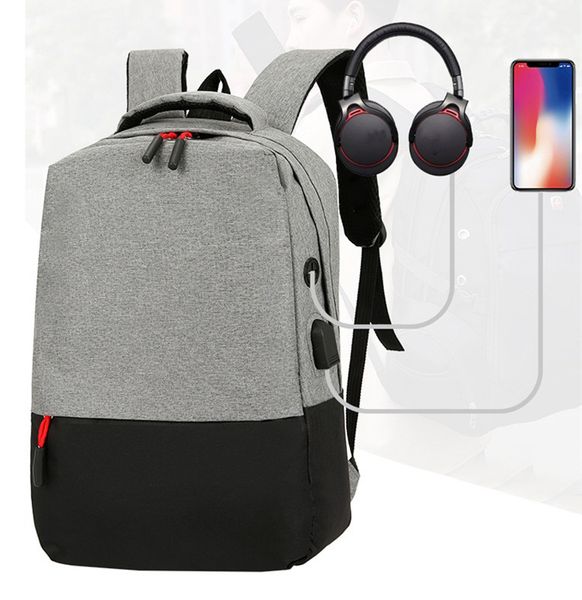 with usb backpack rucksack manner multifunctional solid color three- sets splicing large-capacity oxford cloth backpack
with usb backpack rucksack manner multifunctional solid color three- sets splicing large-capacity oxford cloth backpack