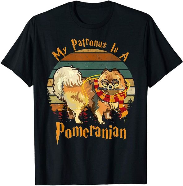 my patronus is a pomeranian dog gift for dog lover t-shirt size s-5xl, White;black 
my patronus is a pomeranian dog gift for dog lover t-shirt size s-5xl, White;black