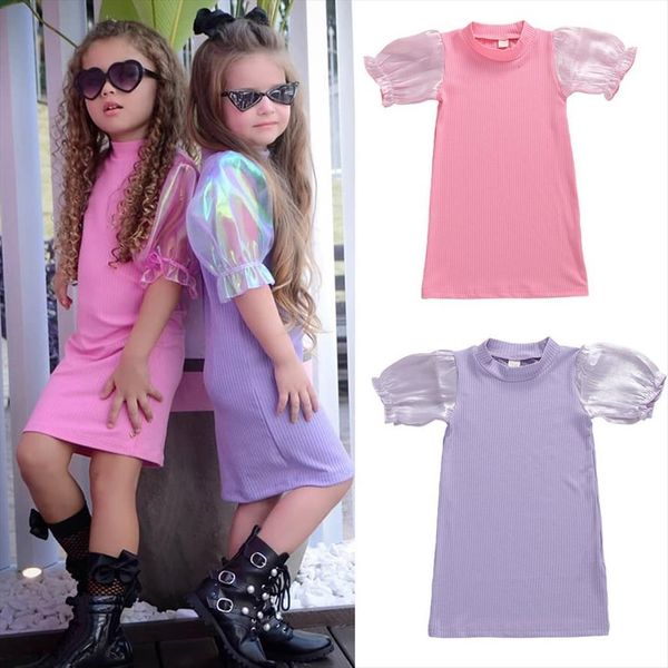 1 6 years toddler girl dress kids baby princess puff short sleeve knitted casual party solid dresses one pieces summer, Red;yellow
1 6 years toddler girl dress kids baby princess puff short sleeve knitted casual party solid dresses one pieces summer, Red;yellow