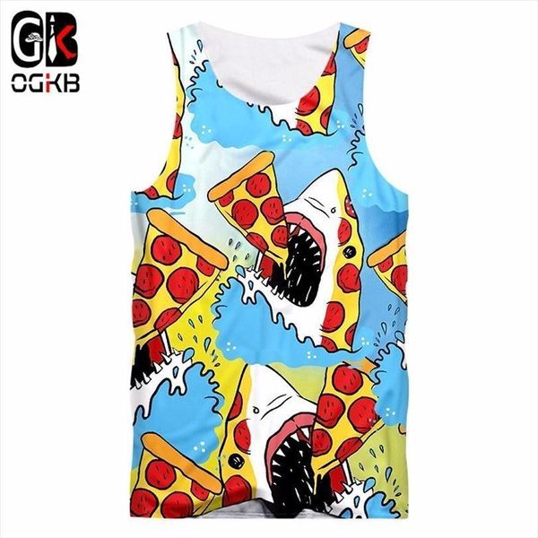 ogkb hiphop bodybuilding jerseys fitness sleeveless shirts vest for women mens funny print shark eat pizza 3d tank, White;black
ogkb hiphop bodybuilding jerseys fitness sleeveless shirts vest for women mens funny print shark eat pizza 3d tank, White;black