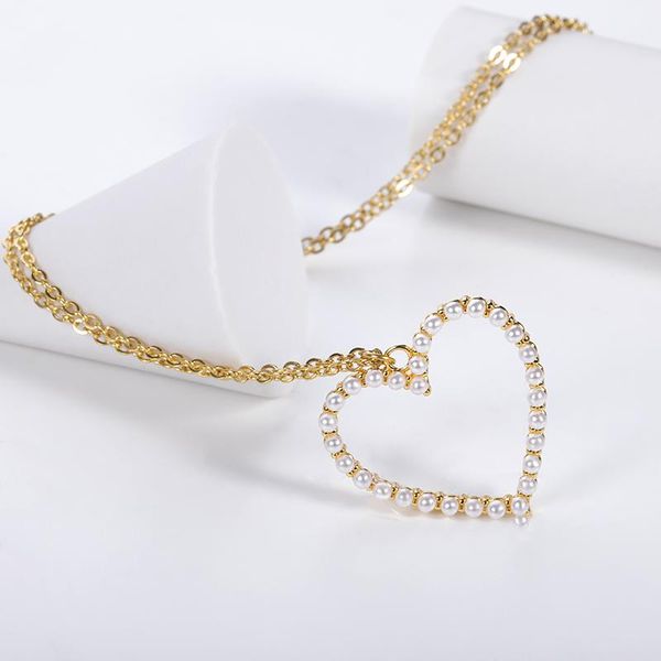 pendant necklaces exquisite jewelry drop wholesale classic heart necklace inlaid natural pearl noble luxury dream wedding gifts, Silver
pendant necklaces exquisite jewelry drop wholesale classic heart necklace inlaid natural pearl noble luxury dream wedding gifts, Silver
