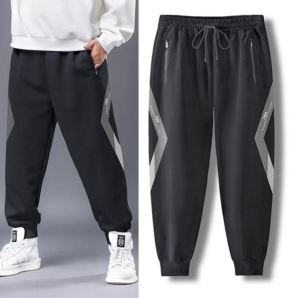 men's pants fat man plus obscure letter autumn extra-large size tie-leg casual, Black
men's pants fat man plus obscure letter autumn extra-large size tie-leg casual, Black