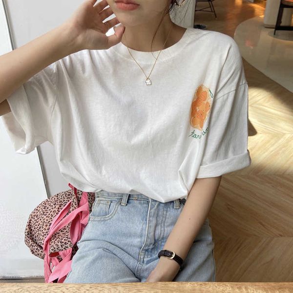 women's t-shirt korean orange printed summer t-shirts women o-neck short sleeve casual vintage harajuku shirts loose white st
women's t-shirt korean orange printed summer t-shirts women o-neck short sleeve casual vintage harajuku shirts loose white st