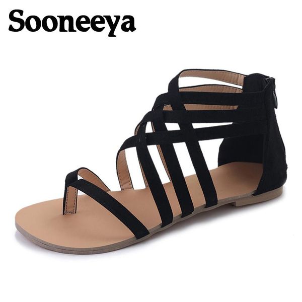 sooneeya size 42 summer narrow band beach sandals bohemia flat gladiator women ankle-wrap flip flops roman shoes, Black
sooneeya size 42 summer narrow band beach sandals bohemia flat gladiator women ankle-wrap flip flops roman shoes, Black