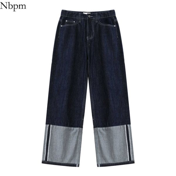 nbpm fashion panelled baggy jeans boyfriend style jeans woman high waist wide leg pants denim trousers streetwear girls 210529, Blue
nbpm fashion panelled baggy jeans boyfriend style jeans woman high waist wide leg pants denim trousers streetwear girls 210529, Blue