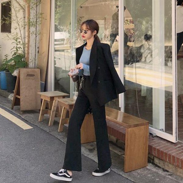 woman suits lady suit office spring and autumn fashion female professional business ol loose casual two-piece women's two piece pants, White
woman suits lady suit office spring and autumn fashion female professional business ol loose casual two-piece women's two piece pants, White