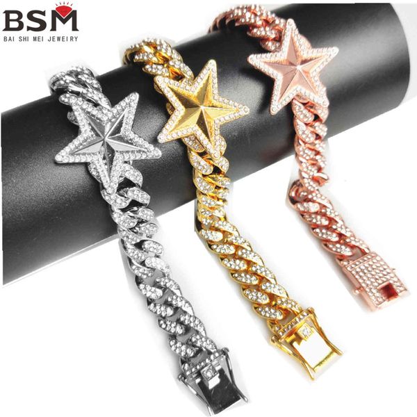 bling hip hop five-pointed star fashion chain jewelry men and women same style clavicle gold silver miami cuban chain necklace diamond ice c, Black
bling hip hop five-pointed star fashion chain jewelry men and women same style clavicle gold silver miami cuban chain necklace diamond ice c, Black