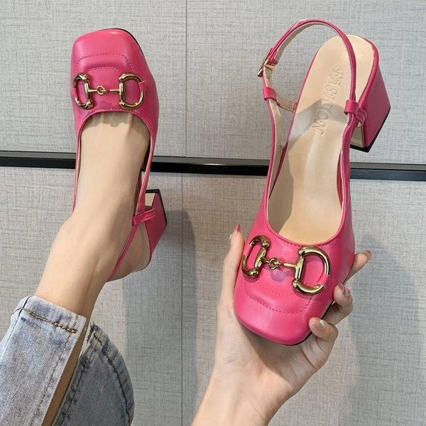 dress shoes 2021 spring high heels pumps elegance square toe office lady leather slingback sandals zapatos de mujer plataforma, Black
dress shoes 2021 spring high heels pumps elegance square toe office lady leather slingback sandals zapatos de mujer plataforma, Black