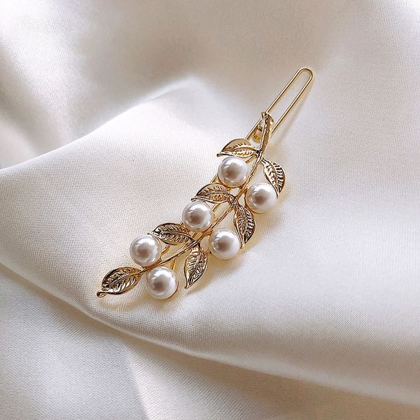 maisui pearl hairpin edge fashion headdress simple versatile bangs net red temperament clip, Golden;silver
maisui pearl hairpin edge fashion headdress simple versatile bangs net red temperament clip, Golden;silver