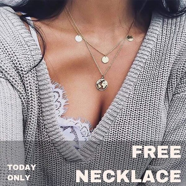 style necklace women's popular multi-layer disc pendant combination necklace jewelry, Silver
style necklace women's popular multi-layer disc pendant combination necklace jewelry, Silver