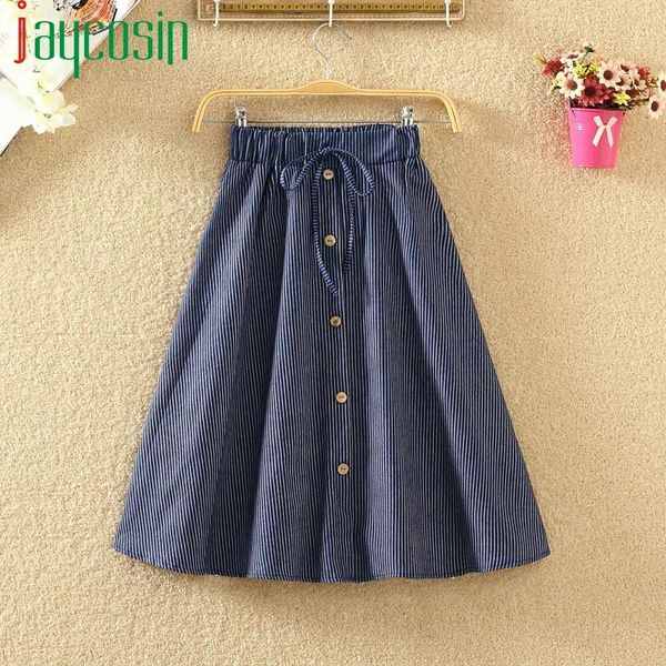 skirts women skirt plus size cotton casual high waist denim button stripe fashion ladies party female elastic band, Black
skirts women skirt plus size cotton casual high waist denim button stripe fashion ladies party female elastic band, Black