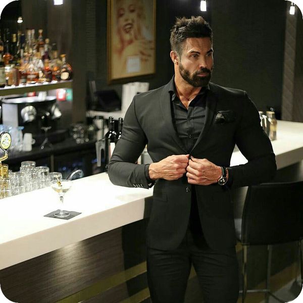 men's suits & blazers latest coat pant designs black classic man jacket casual business tuxedo custom made custume homme 2piece t1, White;black
men's suits & blazers latest coat pant designs black classic man jacket casual business tuxedo custom made custume homme 2piece t1, White;black