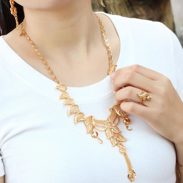 earrings & necklace moroccan bridal jewelry sets luxury wedding leaves bracelet rings earring 4pc/set gold for women, Silver
earrings & necklace moroccan bridal jewelry sets luxury wedding leaves bracelet rings earring 4pc/set gold for women, Silver