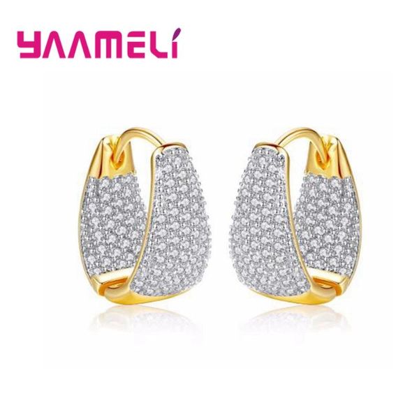 hoop & huggie simple full rhinestone earrings for women statement 925 sterling silver round circle loop pendientes party gift, Golden;silver
hoop & huggie simple full rhinestone earrings for women statement 925 sterling silver round circle loop pendientes party gift, Golden;silver