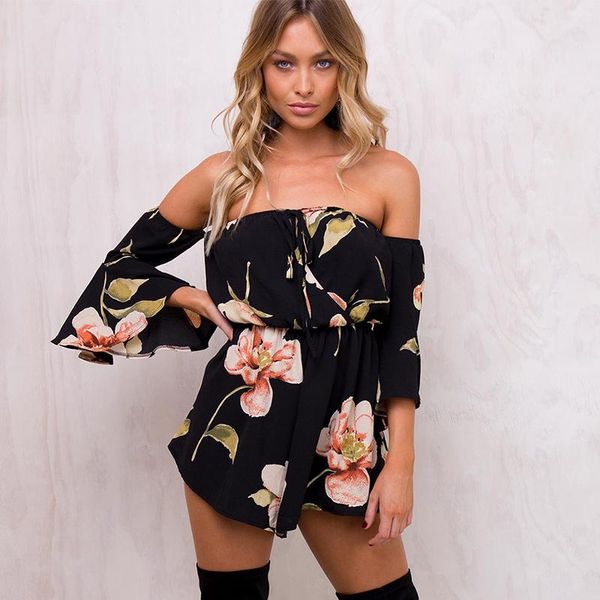 women's jumpsuits & rompers summer floral print elastic waist short chiffon jumpsuit women flare sleeve strapless off shoulder romper b, Black;white
women's jumpsuits & rompers summer floral print elastic waist short chiffon jumpsuit women flare sleeve strapless off shoulder romper b, Black;white