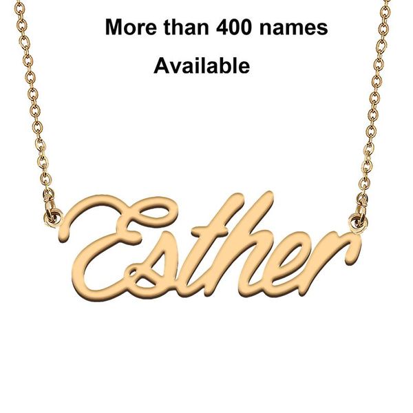 chains cursive initial letters name necklace for esther birthday party christmas year graduation wedding valentine day gift, Silver
chains cursive initial letters name necklace for esther birthday party christmas year graduation wedding valentine day gift, Silver